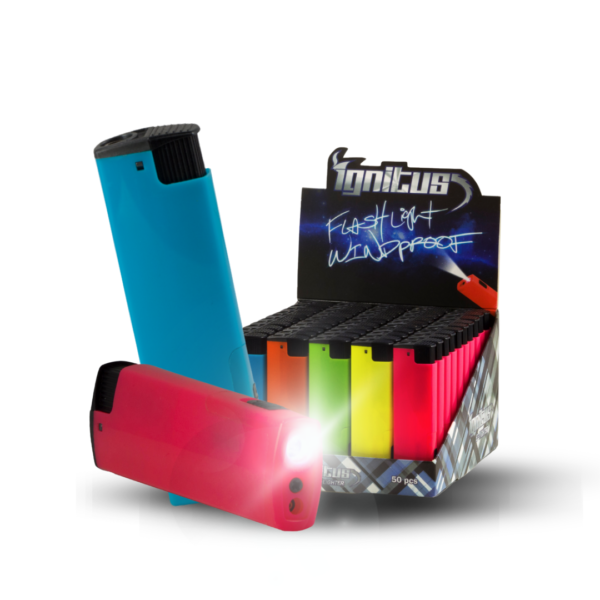 LED Flashlight Windproof Lighter