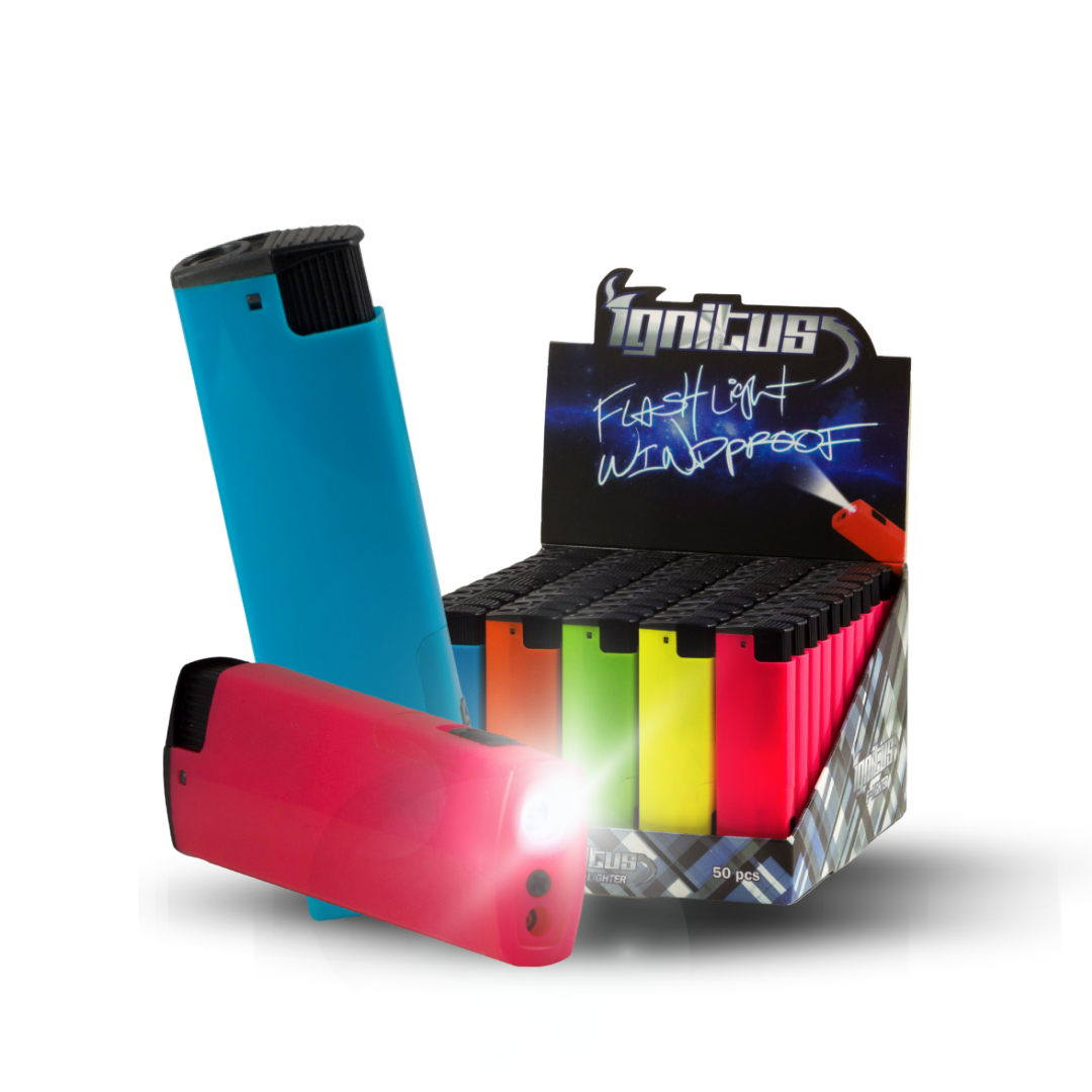 LED Flashlight Windproof Lighter